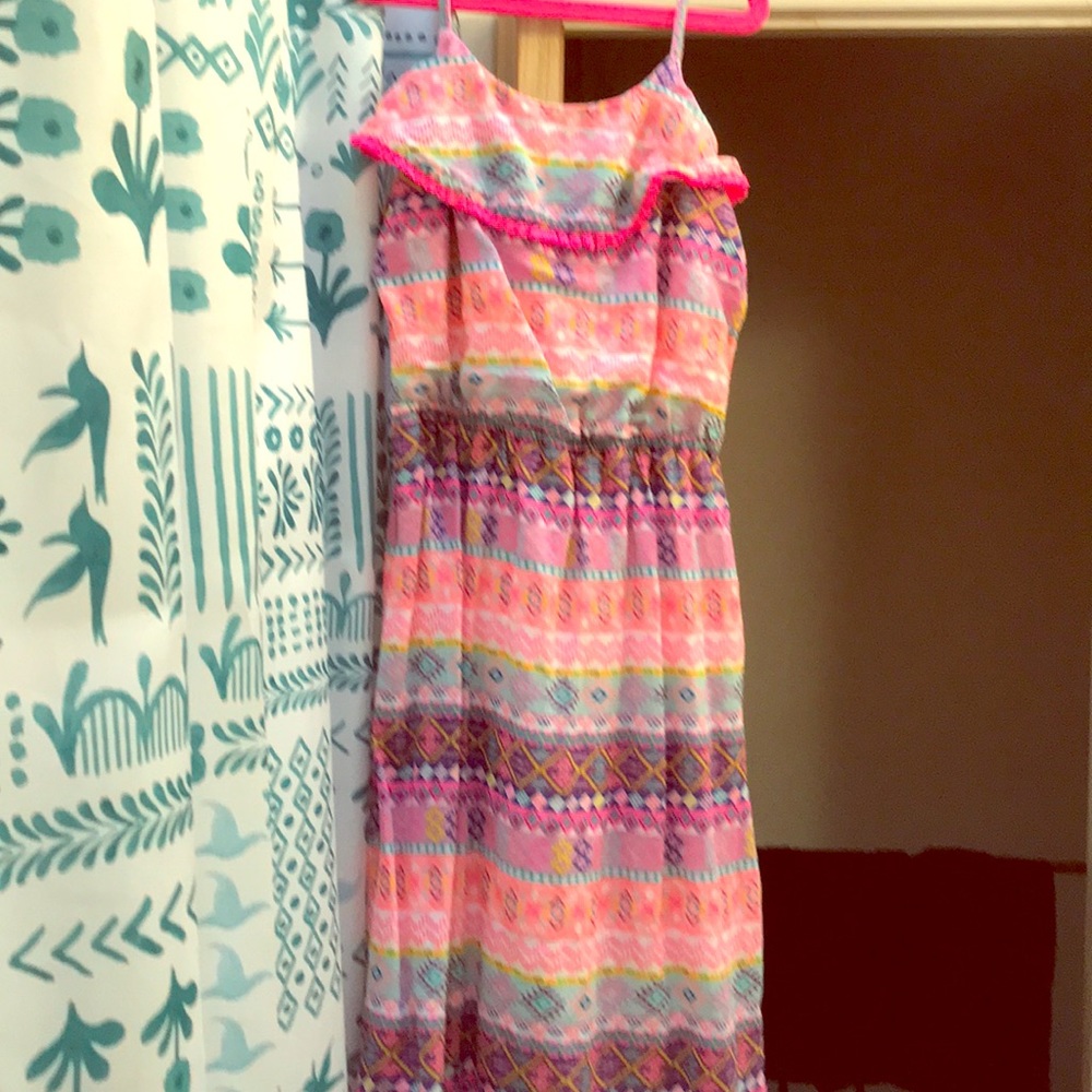 Girls multi color maxi dress